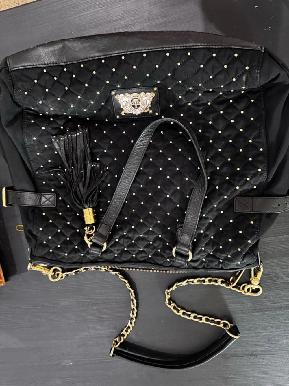 Vintage Juicy Couture Quilted Tote w/ Strap - Picture 9 of 11